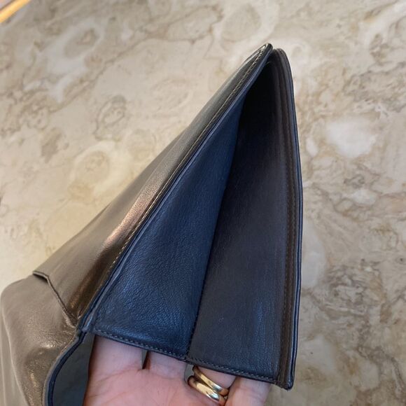 Vintage Bally Leather Clutch Bag - Picture 9 of 15